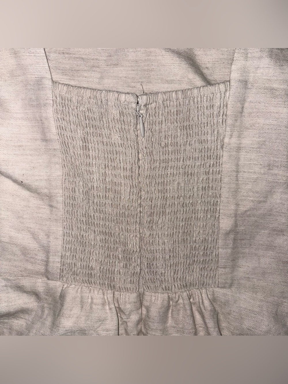 Wilfred linen-blend midi wrap dress “Saturn” natural beige cream, size 4, EUC - Picture 7 of 9